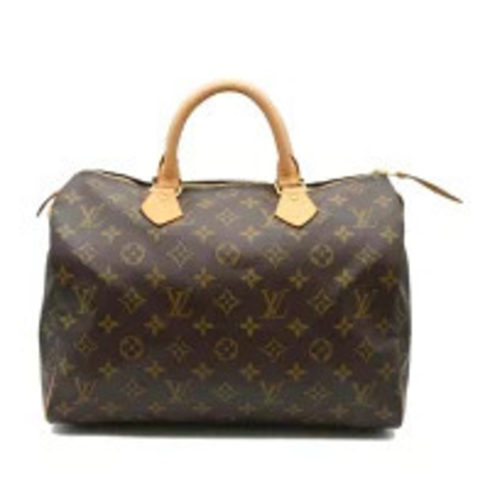 Louis Vuitton Speedy Monogram Canvas Leather Brown